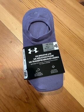 Under Armour Breathe Lite Ultra Low Socks, Liners 6 pairs NWT